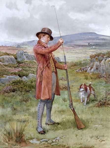 Loading the Gun Oil Painting by George Goodwin Kilburne