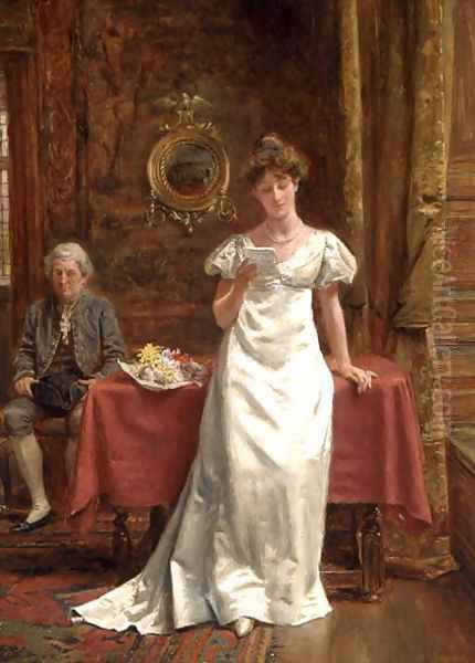 Waiting for an Answer Oil Painting by George Goodwin Kilburne