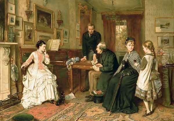 Poor Relations Oil Painting by George Goodwin Kilburne