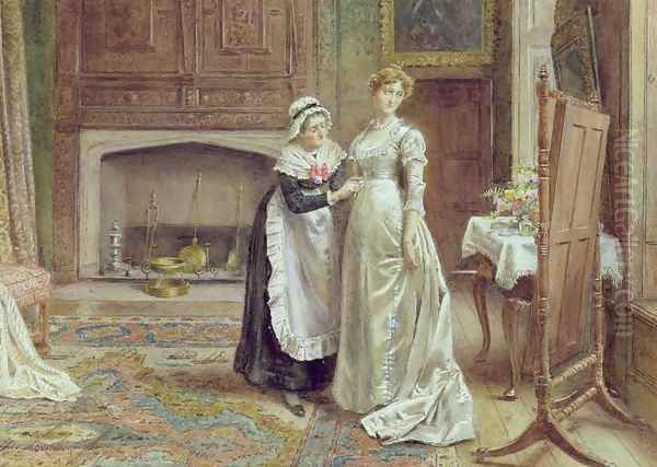 The Wedding Dress Oil Painting by George Goodwin Kilburne