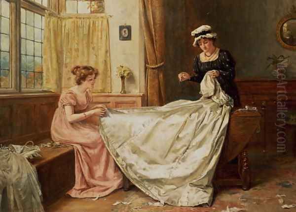 The Wedding Dress 2 Oil Painting by George Goodwin Kilburne