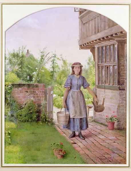 The Young Milkmaid Oil Painting by George Goodwin Kilburne