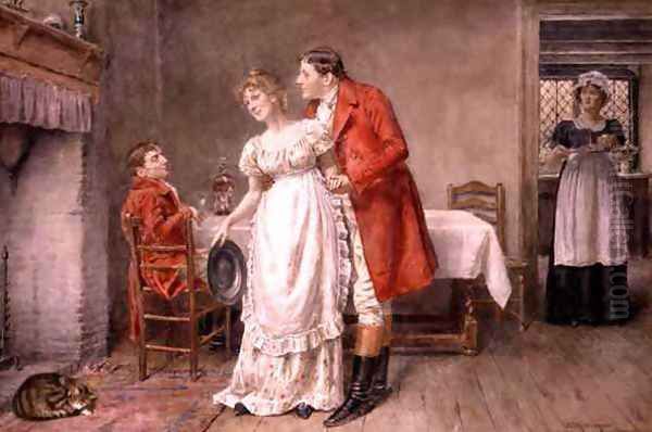 The Return of the Huntsman Oil Painting by George Goodwin Kilburne