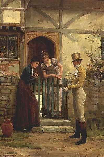 The Visitor Oil Painting by George Goodwin Kilburne