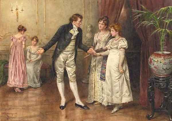 Her First Dance Oil Painting by George Goodwin Kilburne