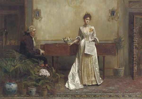 Her first appearance Oil Painting by George Goodwin Kilburne