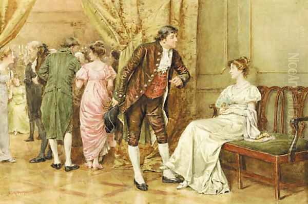 May I have the pleasure 2 Oil Painting by George Goodwin Kilburne