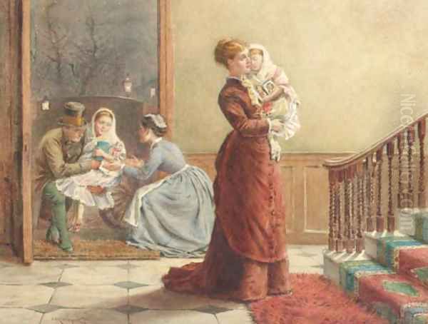 Home from the party Oil Painting by George Goodwin Kilburne