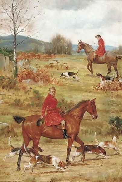 Moving off Oil Painting by George Goodwin Kilburne