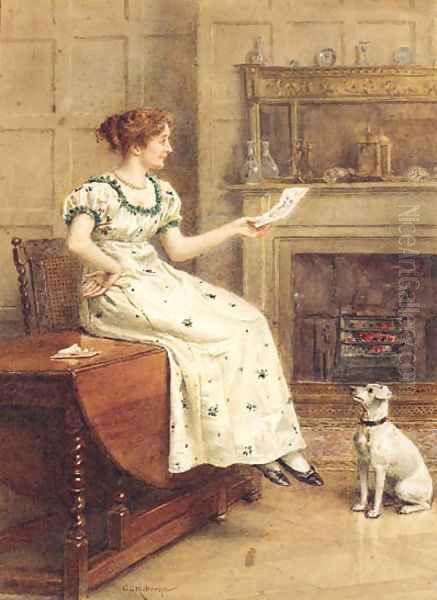 The attentive Audience Oil Painting by George Goodwin Kilburne