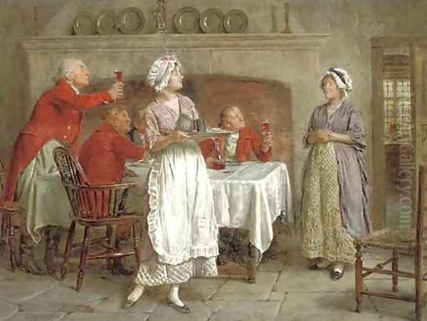 The huntsmen's toast Oil Painting by George Goodwin Kilburne