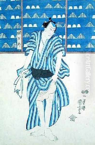 Portrait of Tunagore Oil Painting by Utagawa Kuniyoshi