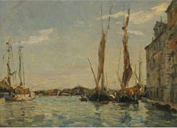 Sailing Boats, Venice Oil Painting by Emma Ciardi