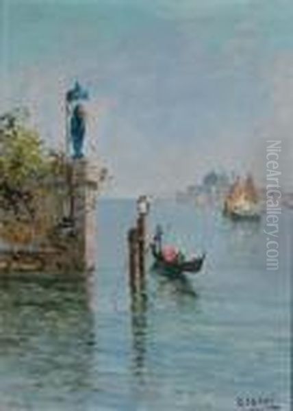 Venetian Canal Oil Painting by Emma Ciardi