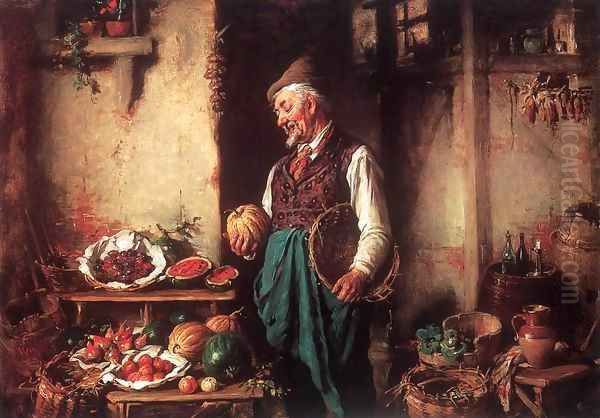 In the Pantry Oil Painting by Hermann Kern