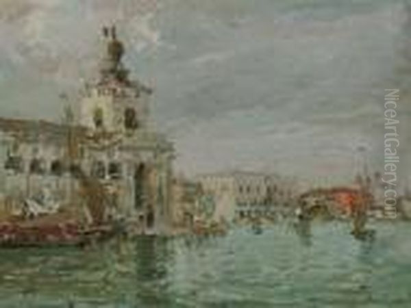 Punta Della Dogana, Venice Oil Painting by Emma Ciardi