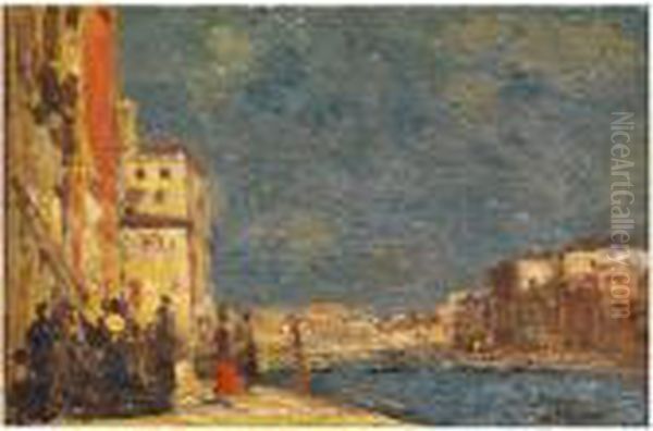 Ansicht Von Venedig Oil Painting by Beppe Ciardi