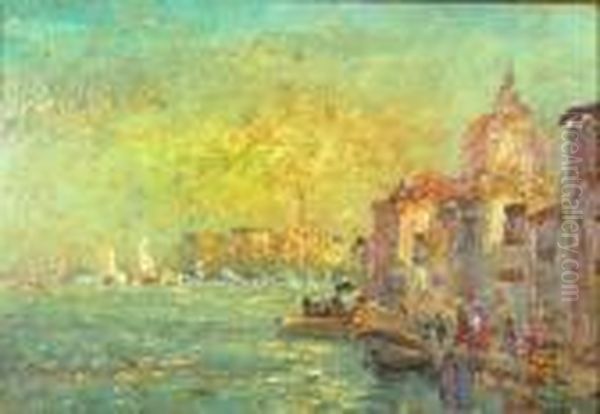 Veduta Di Venezia Oil Painting by Beppe Ciardi