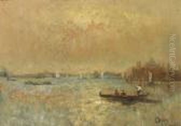 The Venetian Lagoon Oil Painting by Beppe Ciardi