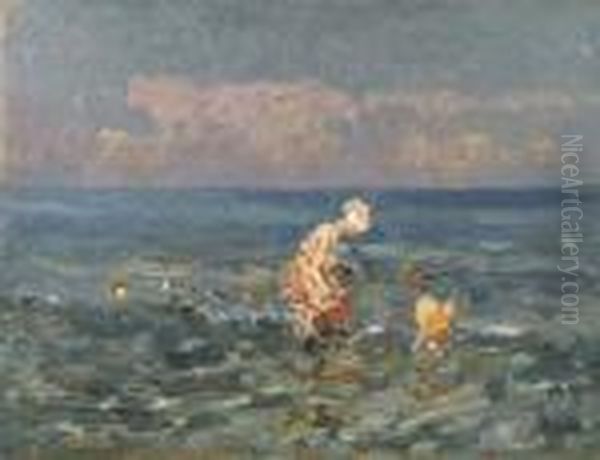 Al Mare Oil Painting by Beppe Ciardi