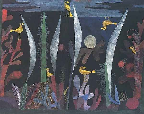 Landscape With Yellow Birds Oil Painting by Paul Klee