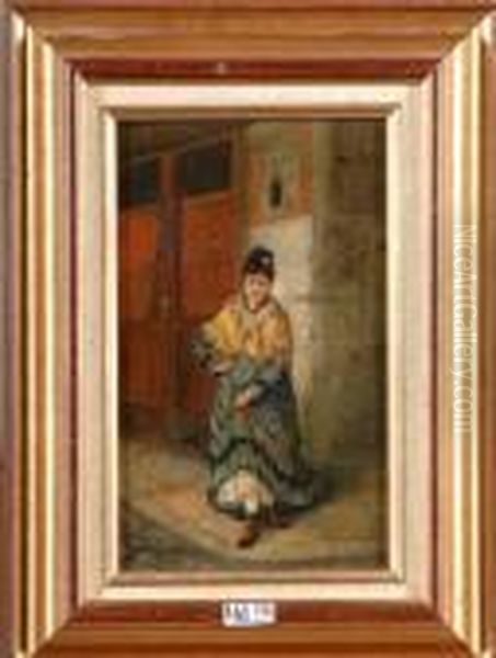 La Belle Espagnole Oil Painting by Guglielmo Ciardi