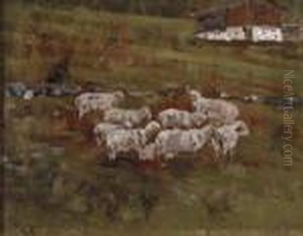 Pastorale Oil Painting by Guglielmo Ciardi