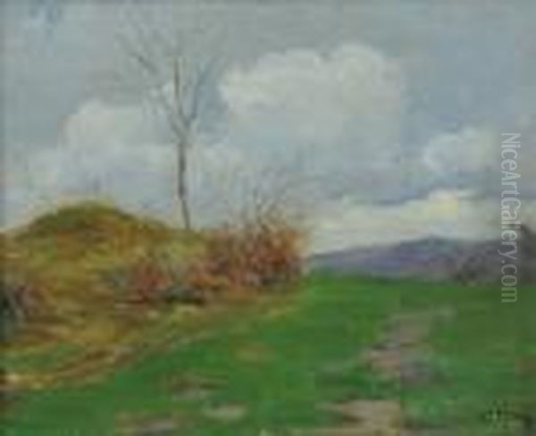 Paesaggio Campestre Oil Painting by Guglielmo Ciardi