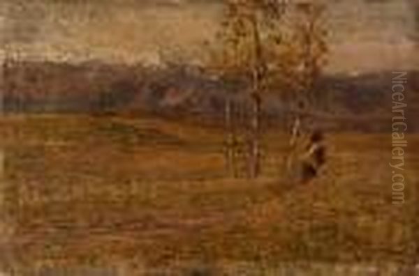 Campagna Trevigiana Oil Painting by Guglielmo Ciardi