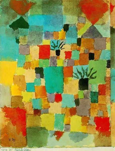 Southern (Tunisian) Gardens Oil Painting by Paul Klee