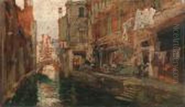 Venezia Oil Painting by Guglielmo Ciardi