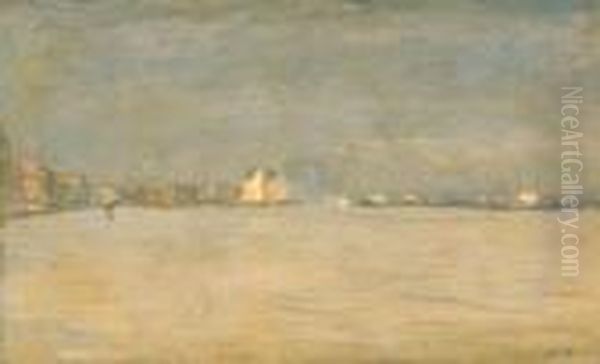 Laguna Di Venezia D'estate Oil Painting by Guglielmo Ciardi