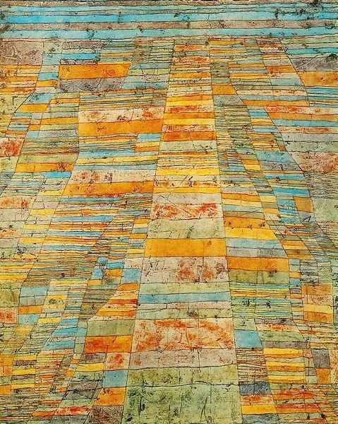 Highway and Byways Oil Painting by Paul Klee