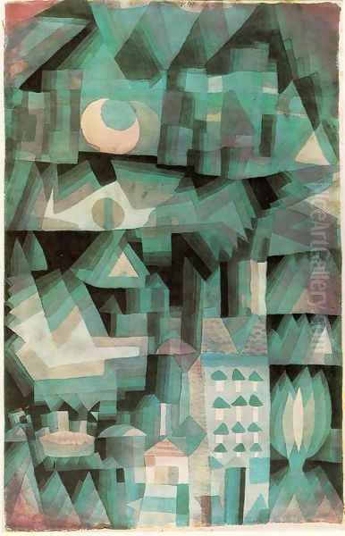 Dream City Oil Painting by Paul Klee