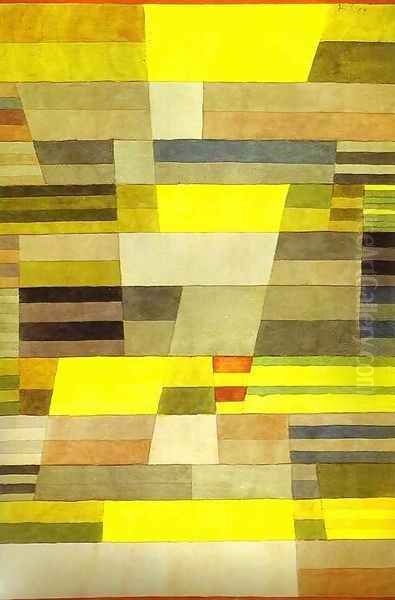 Monument in Fertile Country Oil Painting by Paul Klee