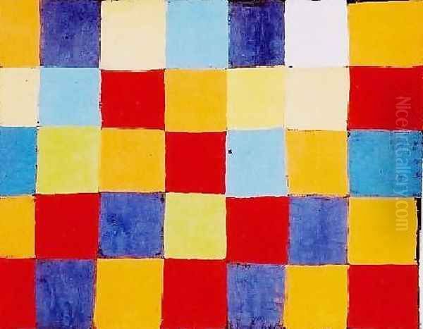 Farbtafel Oil Painting by Paul Klee