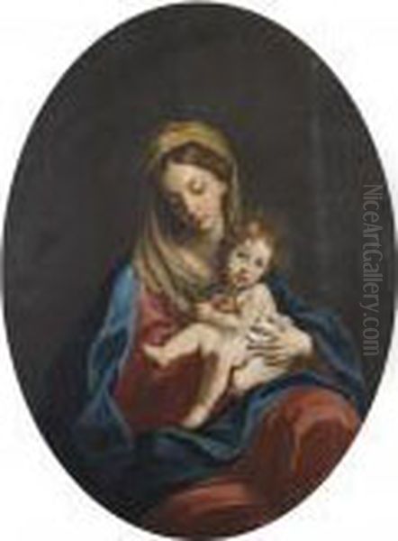 Madonna Col Bambino Oil Painting by Carlo Cignani