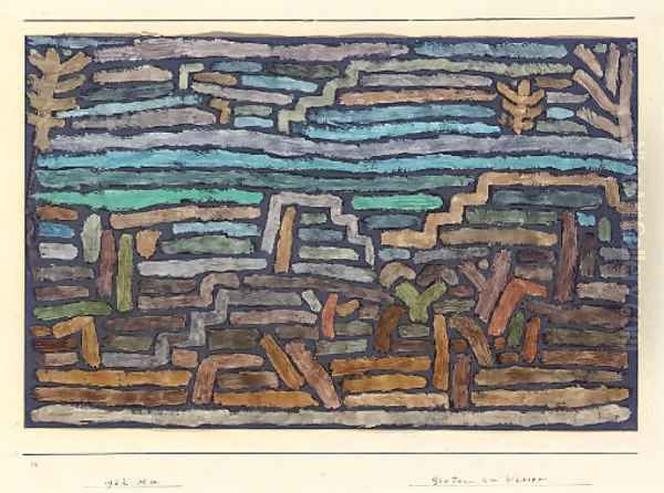 Garten am Wasser Oil Painting by Paul Klee