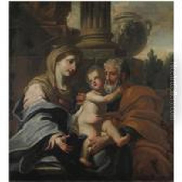 Sacra Famiglia Oil Painting by Carlo Cignani