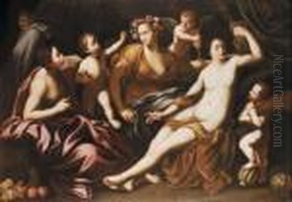 Scena Allegorica Oil Painting by Carlo Cignani