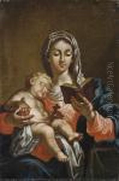 Madonna Z Dzieciatkiem Oil Painting by Carlo Cignani