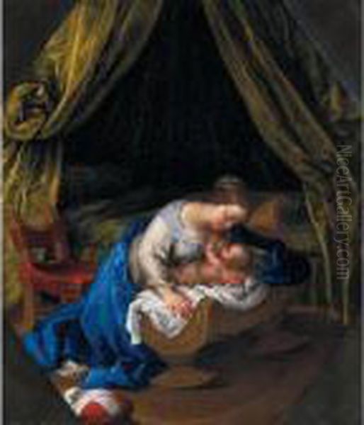 Madonna Col Bambino Oil Painting by Carlo Cignani