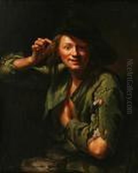 Beggar Boy Oil Painting by Giacomo Francesco Cipper