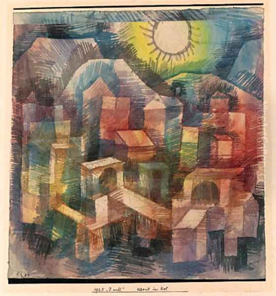 Abend in Bol Oil Painting by Paul Klee