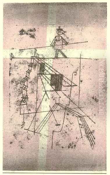 Der Seiltanzer Oil Painting by Paul Klee