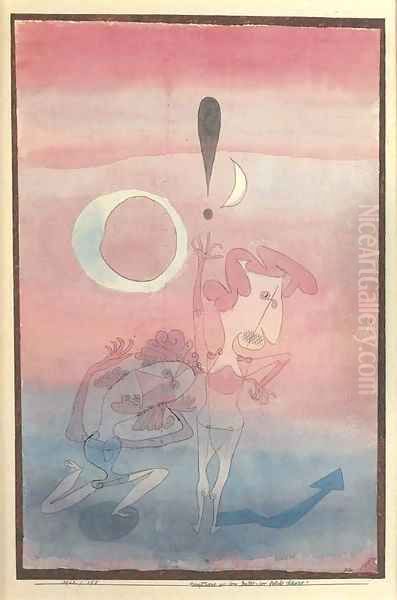 Hauptszene aus dem Ballet 'Der falsche Schwur' Oil Painting by Paul Klee