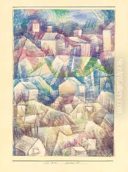 Voralpiner Ort Oil Painting by Paul Klee