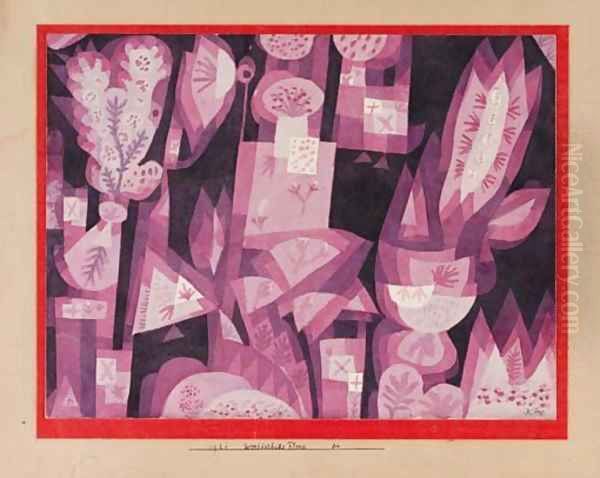 West-Ostliche Flora Oil Painting by Paul Klee