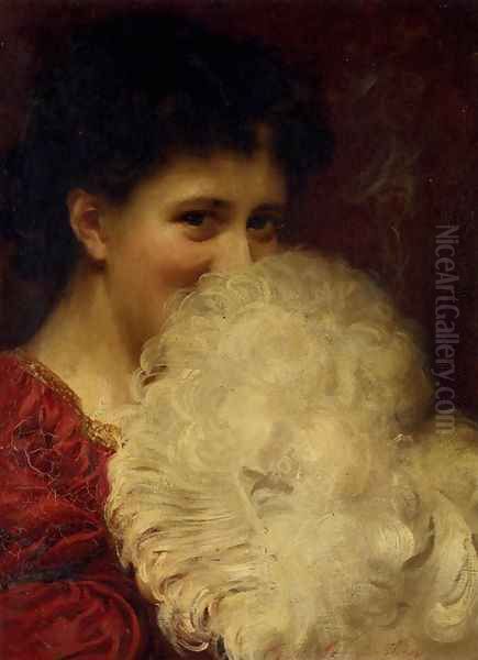 A plume of smoke Oil Painting by Thomas Benjamin Kennington