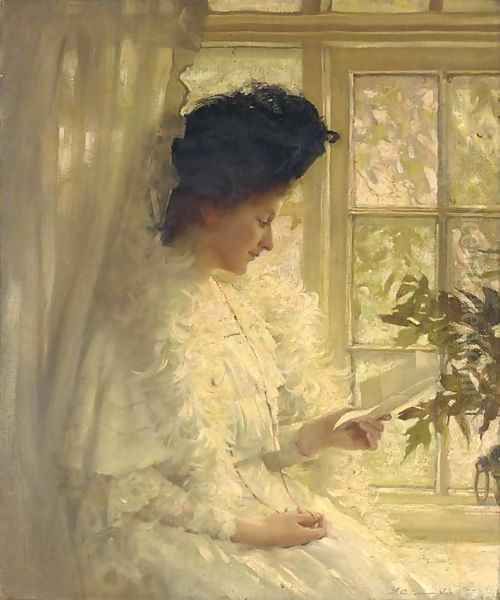 The Letter 2 Oil Painting by Thomas Benjamin Kennington